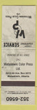 Matchbook Cover - Wetaskiwin Color Press AB grey