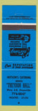 Matchbook Cover - Hutson's Catering Theydon Hall Dunnville ON blue
