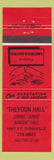 Matchbook Cover - Theydon Hall Dunville ON red