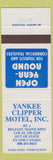 Matchbook Cover - Yankee Clipper Motel Belfast ME