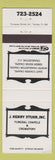 Matchbook Cover - J Henry Stuhr Funeral Home Charleston SC