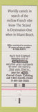 Matchbook Cover - The Strand Miami FL Camel Cigarettes
