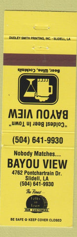 Matchbook Cover - Bayou View Slidell LA