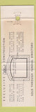 Matchbook Cover - Wilbert Burial Vault White