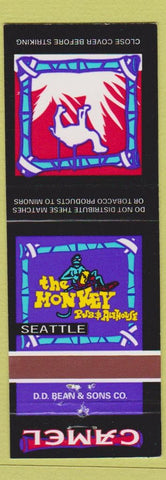 Matchbook Cover - Monkey Pub and Ale House Seattle WA Camel Cigarettes