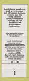 Matchbook Cover - Monkey Pub and Ale House Seattle WA Camel Cigarettes