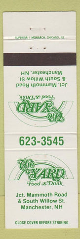 Matchbook Cover - The Yard Restaurant Manchester NH