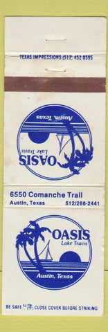 Matchbook Cover - Oasis Lake Travis Austin TX WORN
