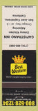 Matchbook Cover - Capistrano Inn San Juan Capistrano CA