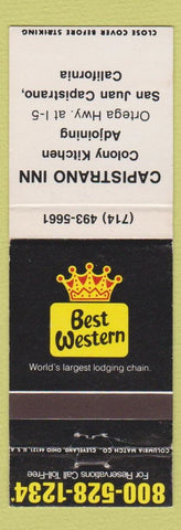 Matchbook Cover - Capistrano Inn San Juan Capistrano CA