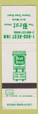 Matchbook Cover - Best Inns of America FL GA IL IN KY IA MO CHAIN