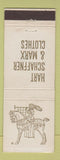Matchbook Cover - Hart Schaffner Marx Clothes Wichita KS McVicar's