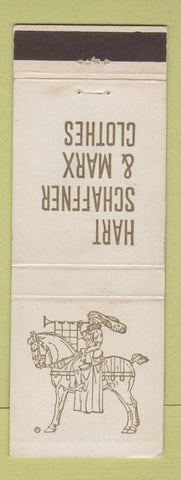 Matchbook Cover - Hart Schaffner Marx Clothes Wichita KS McVicar's