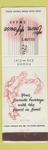Matchbook Cover - Dillon's Town House Omaha NE