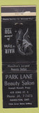 Matchbook Cover - Park Lane Beauty Salon Hamilton ON girlie