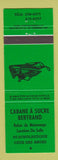 Matchbook Cover - Cabane A Sucre Bertrand Cote Des Anges QC snowmobile green