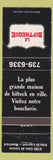 Matchbook Cover - Le Biftheque The Hayloft Ville ST Laurent QC