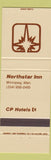Matchbook Cover - Northstar Inn Winnipeg MB