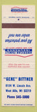 Matchbook Cover - American Family Insurance Gene Bittner West Allis WI