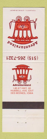 Matchbook Cover - Adventureland Des Moines IA Amusement