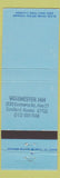 Matchbook Cover - Winchester Inn Goodland KS