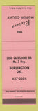 Matchbook Cover - Riviera Motor Court Burlington ON pink