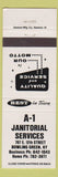 Matchbook Cover - A1 Janitorial Service Bowling Green KY
