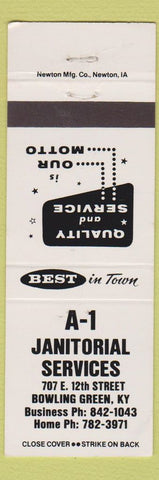 Matchbook Cover - A1 Janitorial Service Bowling Green KY