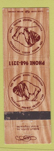 Matchbook Cover - Wooden Nickel Restaurant Bristol TN buffalo