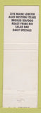 Matchbook Cover - Wooden Nickel Restaurant Bristol TN buffalo