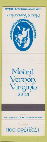 Matchbook Cover - Mount Vernon Inn VA