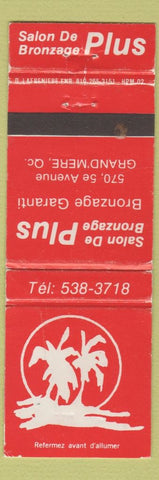 Matchbook Cover - Salon De Bronzage Plus Grand Mere QC WORN