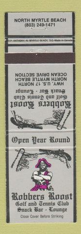 Matchbook Cover - Robbers Roost Pirate North Myrtle Beach SC