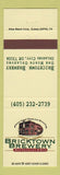 Matchbook Cover - Bricktown Brewery beer Oklahoma City OK