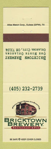 Matchbook Cover - Bricktown Brewery beer Oklahoma City OK