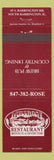 Matchbook Cover - Millrose Restaurant Brewery beer South Barrington IL
