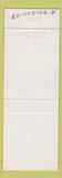 Matchbook Cover - Moloney's Broken Arrow OK