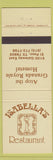 Matchbook Cover - Isabella's Restaurant El Paso TX Granada Royale Hometel