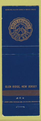 Matchbook Cover - Glen Ridge Country Club NJ