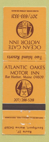 Matchbook Cover - Ocean Gate Motor Inn Atlantic Oakes Bar Harbor Southport ME
