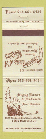 Matchbook Cover - Forest View Gardens Cincinnati OH