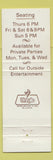 Matchbook Cover - Forest View Gardens Cincinnati OH
