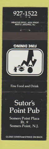 Matchbook Cover - Sutor's Point Pub Somers Point NJ