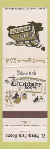 Matchbook Cover - Gold Buffet Winterset IA North Kansas City MO