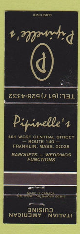 Matchbook Cover - Pifinelle's Italian Restaurant Franklin MA WEAR