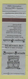 Matchbook Cover - Souper Salads Restaurant Dallas Richardson TX