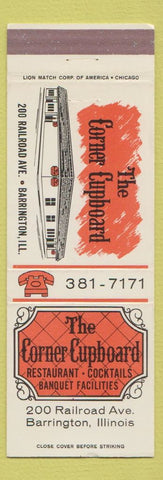 Matchbook Cover - Corner Cupboard Restaurant Barrington IL