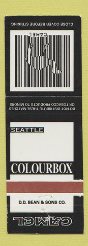 Matchbook Cover - Colourbox Seattle WA Camel Cigarettes