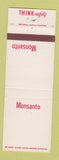Matchbook Cover - Monsanto Safety Texas City TX WEAR