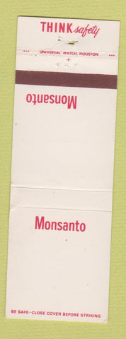 Matchbook Cover - Monsanto Safety Texas City TX WEAR